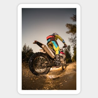 Enduro bike rider Sticker